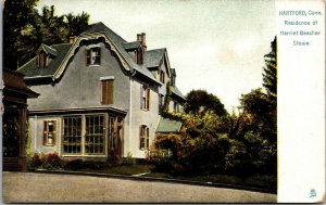 Vtg Harriet Beecher Stowe Residence Home Hartford Connecticut CT Tuck Postcard