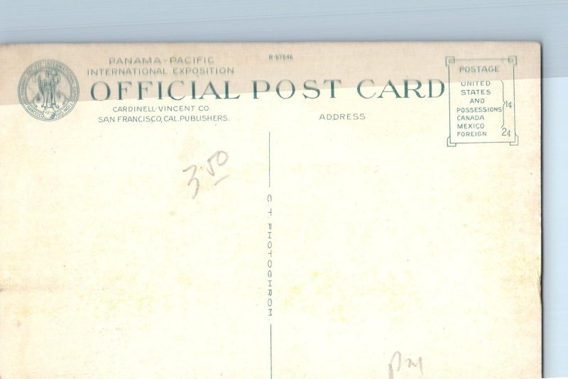 1915 San Francisco California Postcard New Zealand Pavilion Panama Pacific Expo