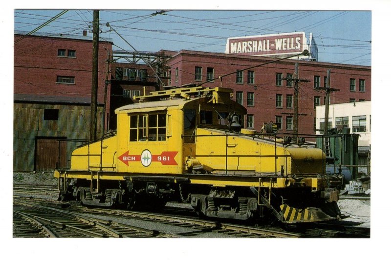 BC Hydro Train, Carroll Street, Vancouver, British Columbia 1965, Marshall Wells