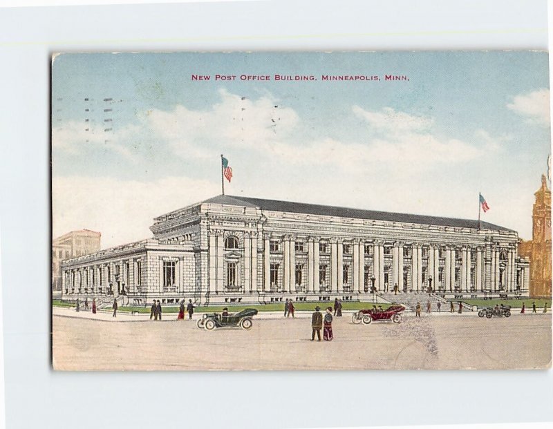 Postcard Post Office Building Minneapolis Minnesota USA