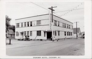 Enderby BC Enderby Hotel Unused Real Photo Postcard G84