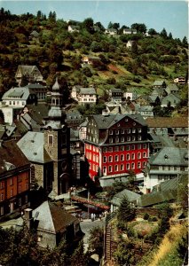 Monschau, Eifel region, Germany, picturesque town, half-timbered houses Postcard