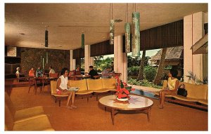 Guest Lobby Lounge Kauai Surf Hotel Hawaii Postcard