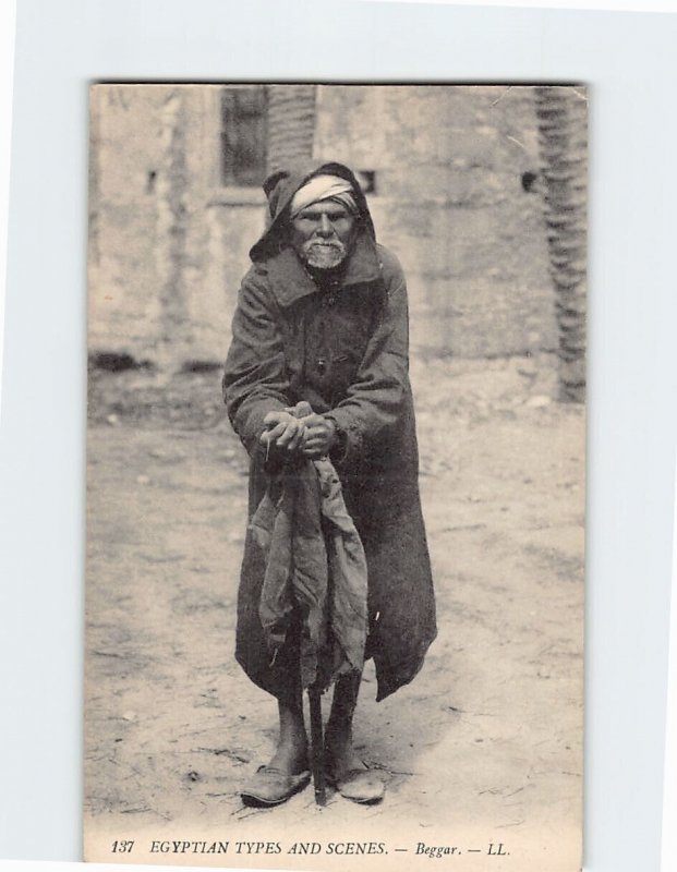 Postcard Beggar Egyptian Types And Scenes Egypt