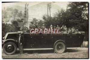 PHOTO CARD Automotive Bus Garage Excelsior Lourdes