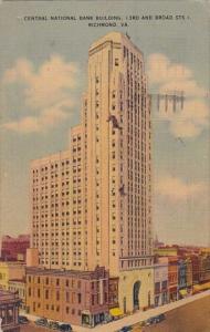Virginia Richmond Central National Bank Building 1942