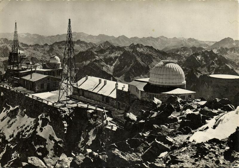 france, BIGORRE, Pyrenees, Observatoire de Physique du Globe, Observatory 1960s