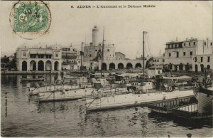 CPA ak Algiers - the amiraute and la defense mobile-warships ships (1207085) 