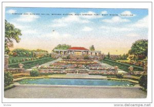 Terrace & Shelter House, Botanic Garden, Rock Springs Park, Fort Worth, Texas...