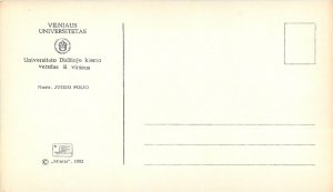 Lithuania Vilnius Vilniaus Universitetas 1982 postcard