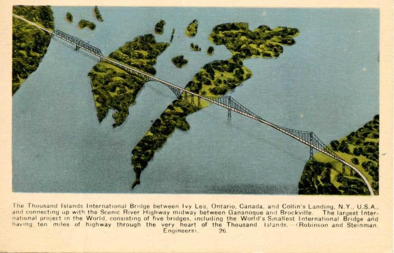 Canada - Ontario, Thousand Islands. International Bridge