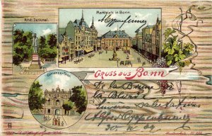 PC GERMANY, GRUSS AUS BONN, Vintage LITHO Postcard (b31907)