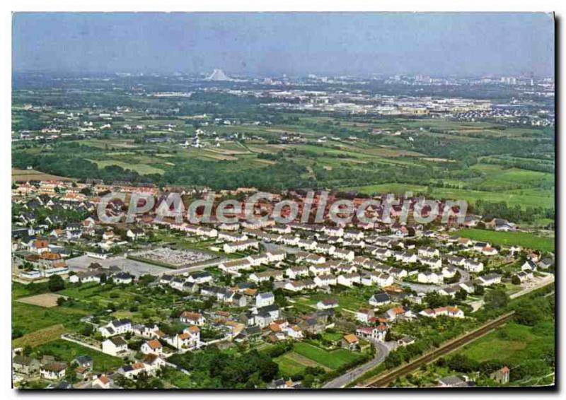 Postcard Modern Coueron aerial view on the Loire Atlantique Chabossiere