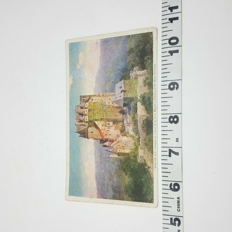 Schloss Elz River Moselle Germany Vintage Postcard