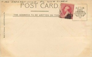 Florida Jacksonville Wire Creek C-1910 undivided Postcard 22-2841