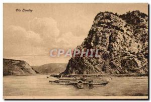 Old Postcard Die Loreley boat