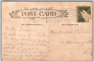 Lancaster Ohio 1909 Postcard Shimp's Hill North