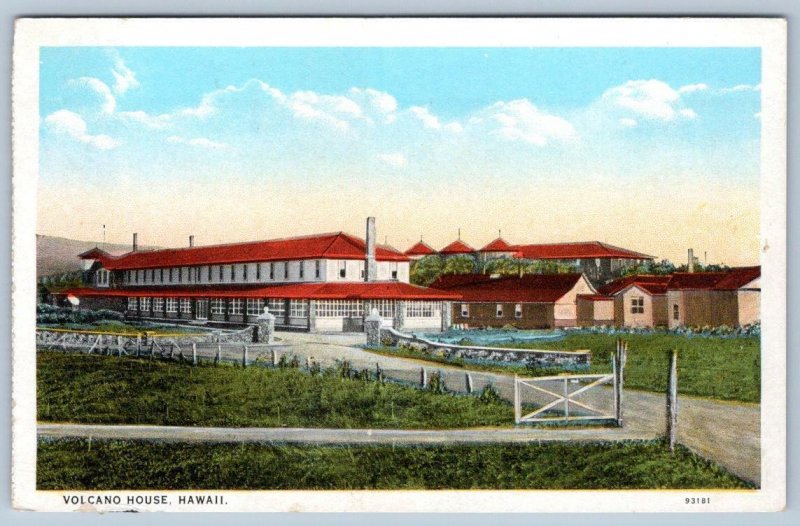 1920'S Volcano House Hotel Hawaii*Honolulu Paper Co*Hawaiian Territory*Postcard United States