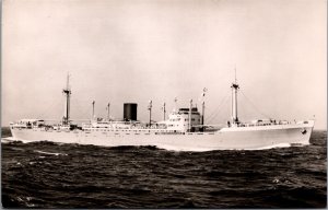 MS Slamat Koninklijke Rotterdamsche Lloyd Ship RPPC C018