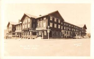 Bend Oregon birds eye view Pilot Butte Inn real photo pc Y11148