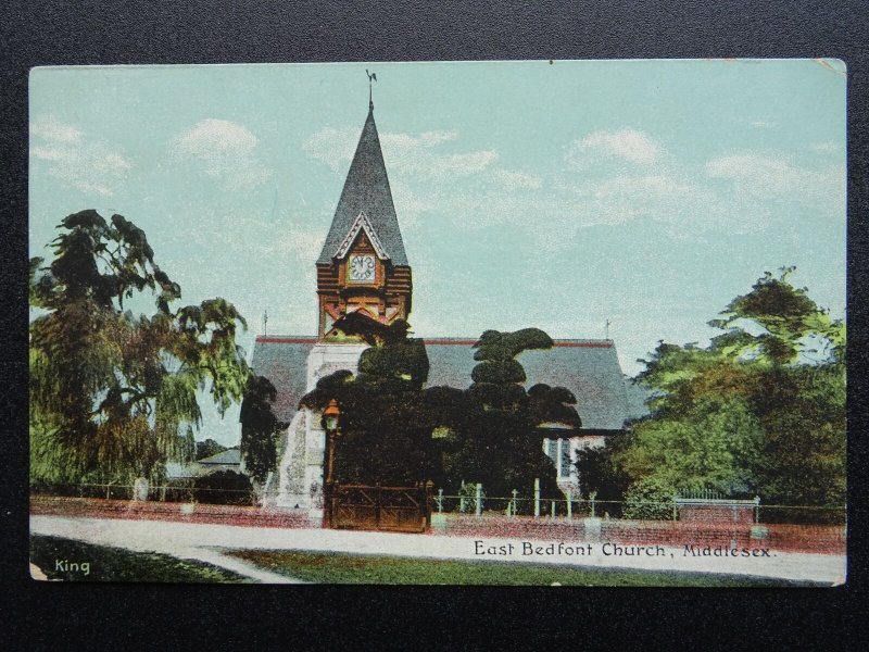Middlesex Hounslow EAST BEDFONT St. Marys Church c1906 Postcard by Dainty