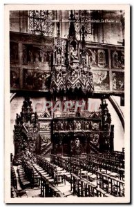 Old Postcard Angers Interior of the Cathedral The Pulpit