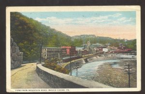 MAUCH CHUNK PENNSYLVANIA PA. MOUNTAIN ROAD VIEW VINTAGE POSTCARD 1929