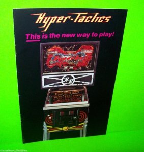 Hyperball Hyper-Tactics Original 1981 Pinball Machine Booklet Flyer