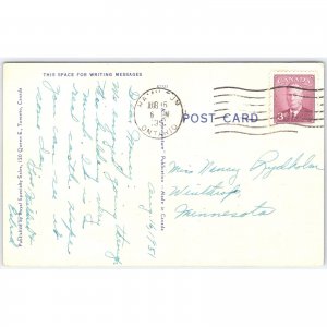 Postcard Casa Loma Toronto Canada Famous Castle 1951