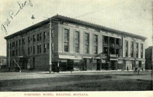 1909 Northern Hotel Billings Posted Montana MT Antique Postcard 