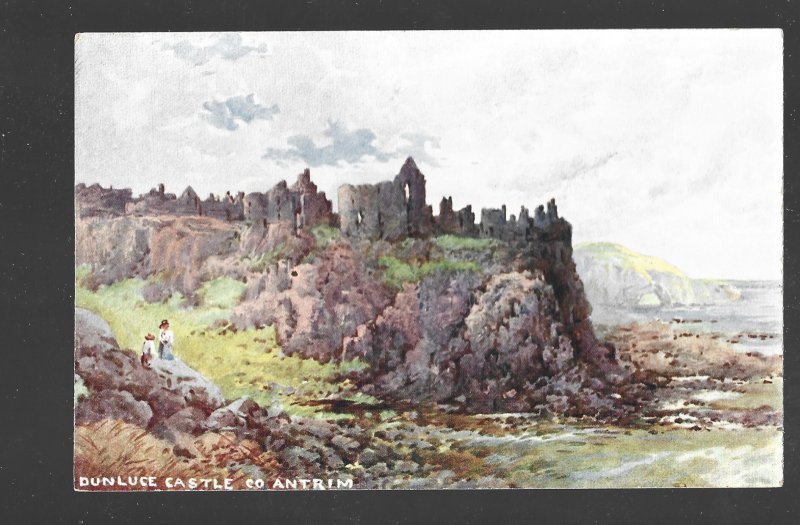 244, Northern Ireland, Antrim Co., Dunluce Castle, ,  Circa 1910.