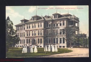 SAN ANTONIO TEXAS PHYSICIANS AND SURGEONS HOSPITAL ANTIQUE VINTAGE POSTCARD