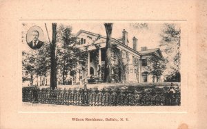 Vintage Postcard 1910's Ansley Wilcox Residence House Buffalo New York Structure