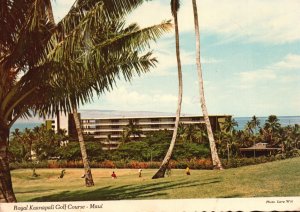 Vintage Postcard Royal Kaanapali Golf Course Beach Hotel Maui Island Hawaii