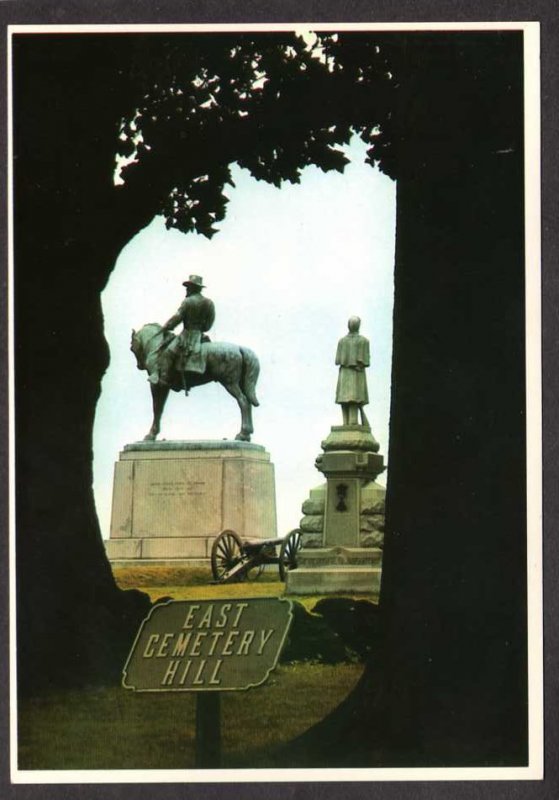 PA Gettysburg East Cemetery Hill General Howard Civil War Pennsylvania Military