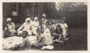 Lot298 real photo social history children people nurse nursery