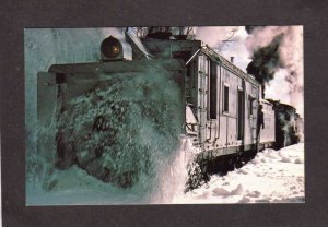 NJ Denver & Rio Grande Western Railroad train Snow Plow Paterson New Jersey PC