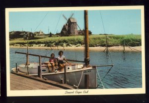 West Harwich, Massachusetts/MA Postcard, Herring River, Windmill, Cape Cod