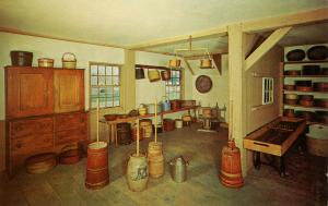 MA - Pittsfield. Hancock Shaker Village. Sisters' Shop Dairy Room (Interior)