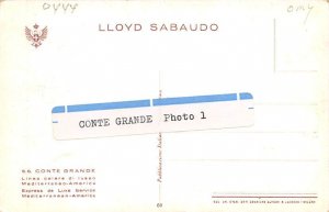 Conte Grande Lloyd Sabaudo Ship 