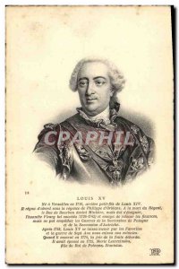Old Postcard King Louis XV of France