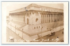 c1920's Post Office New York City Horse And Buggy NYC NY RPPC Photo Postcard