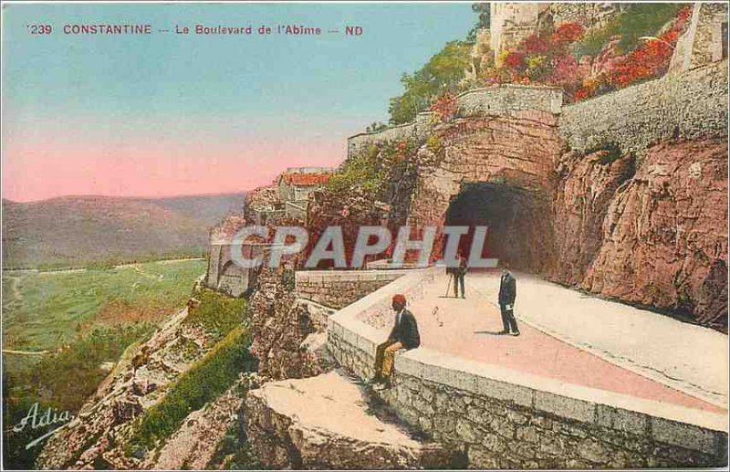 Old Postcard Constantine Boulevard of the Abyss