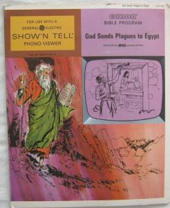 Vintage God Sends Plagues To Egypt Canon Bible Program For GE Show N Tell 1966