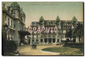 Old Postcard Monte Carlo Casino and L & # 39Hotel of Paris