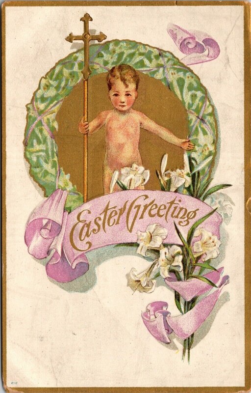 Sample AD Easter Postcard Whitten and Dennison in West Bethel, Maine~138319