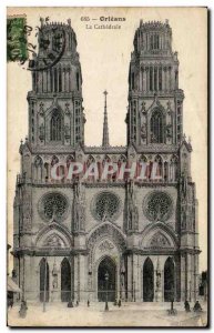 Old Postcard Orleans Cathedrale