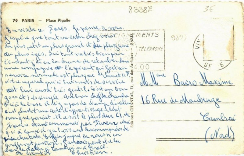 CPA PARIS 9e - Place Pigalle (83387)