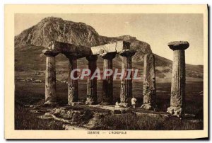 Postcard Ancient Corinth Acropolis