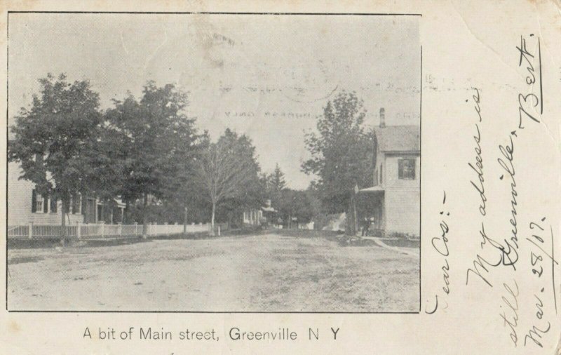 GREENVILLE, New York, 1907; Main Street